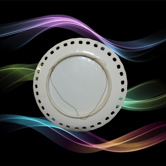 👣4/$20.  Hand Painted and Signed Wall Decor Plates from 1940s-60s - Picture 9 of 16